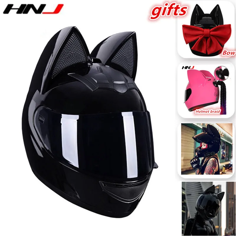 Casco Moto Con Orejas Casco Integral De Motocicleta Con Orejas De