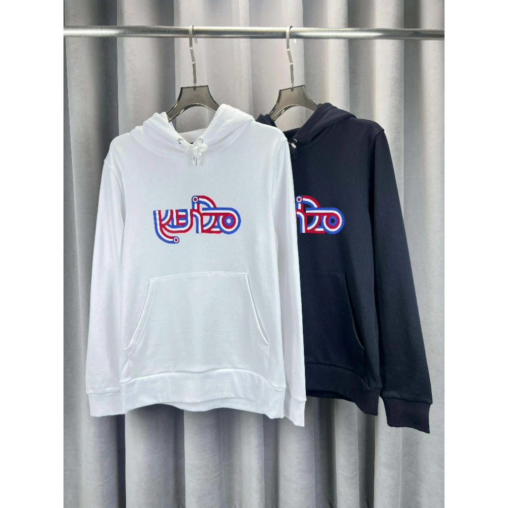 

30250AG Giierrn Retro Contrast Line Letter Printed Hoodie Men's Autumn 340g Youth Large Loose Casual Hoodie S-4XL