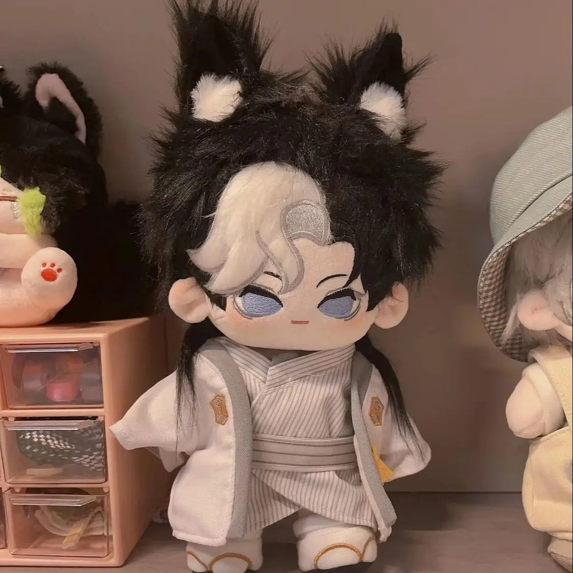 

20cm Anime Identity Ⅴ Joseph Desaulniers Cute Beast Ear Plush Stuffed Doll Body Dress Up Plushie Monster Cosplay Christmas Gift