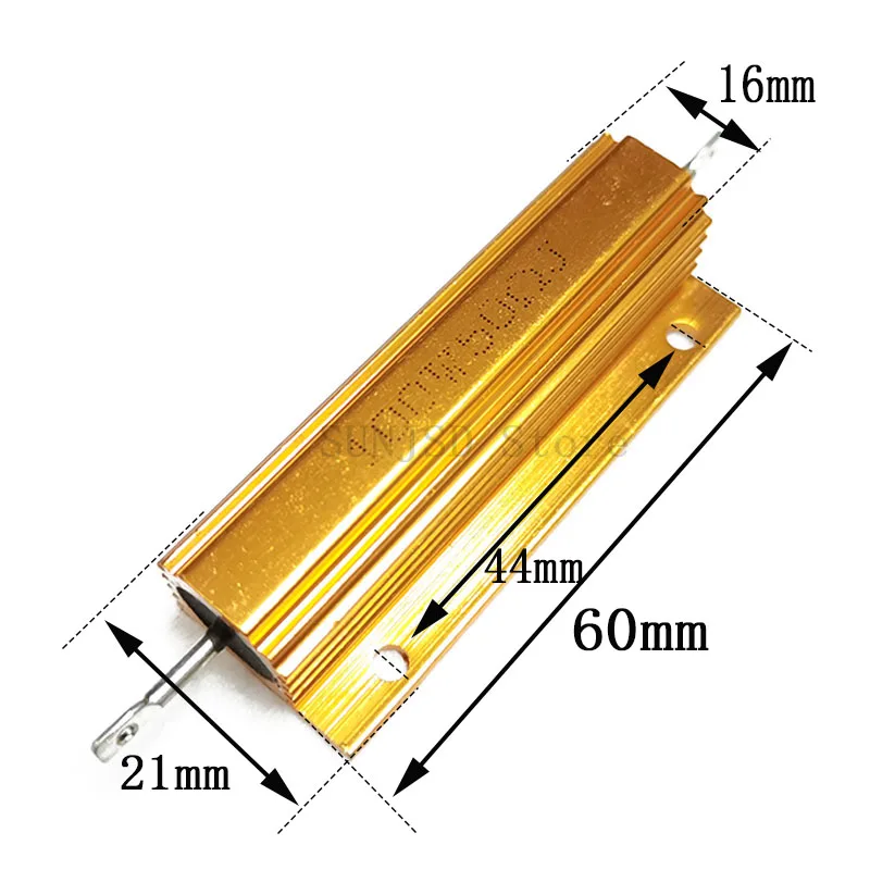 New Aluminum Power Metal Shell Case Wirewound Resistor 25W 50W 100W 500R 510RJ 560R 600R 620R 680R 750R 800R Ohm RX24 Resistance