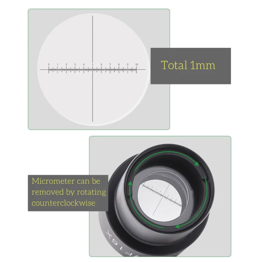 Oculare Per Microscopio WF10X Grandangolare - Lente Professionale Oculare Per Microscopio WF10X Grandangolare - Lente Professionale