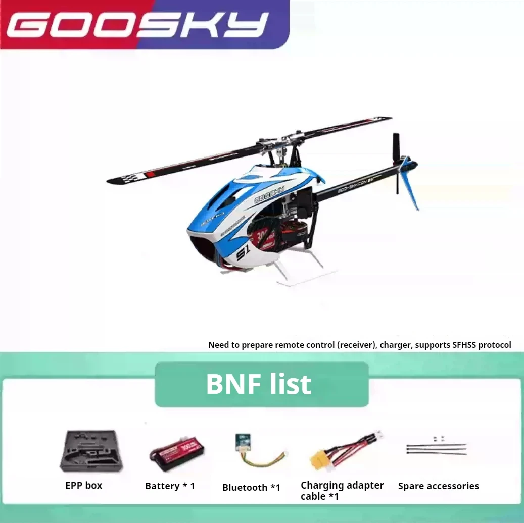 Goosky S1 Helicóptero RC Acrobático 6CH 3D Duplo Motor Brushless