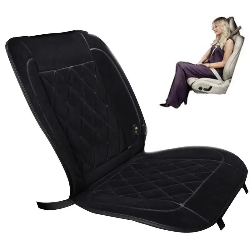 

12V Car heated seat cover Diamond Velvet Winter Stable Voltage Automotive Heating Cushion With Elastic Strap For Car Seat Covers