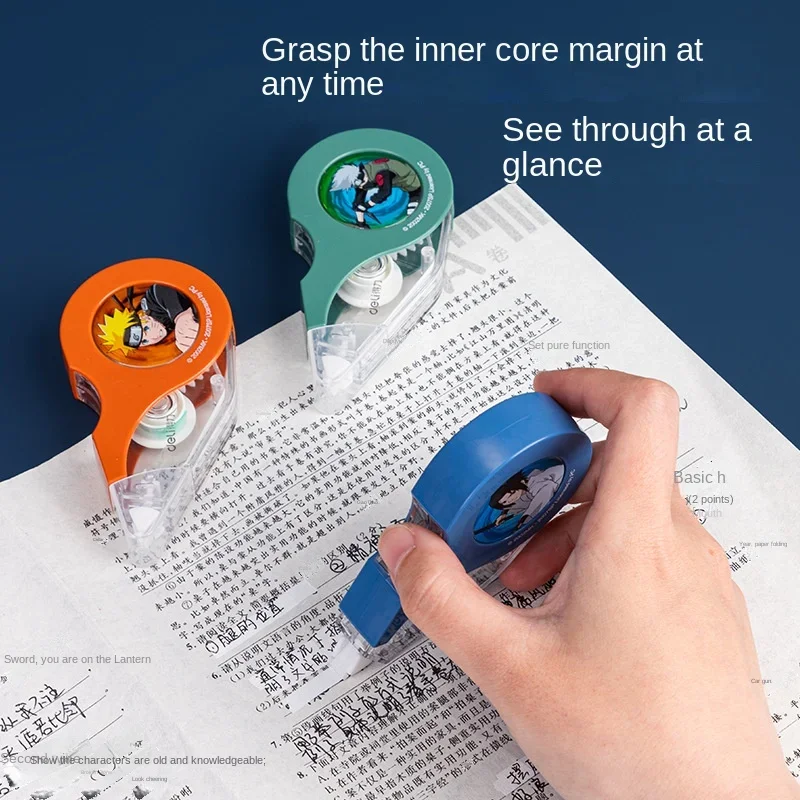 나루토 카카시 교정 테이프 휴대용 패션 단순 교정기 편지지 학습 학생 학교 사무용품 선물