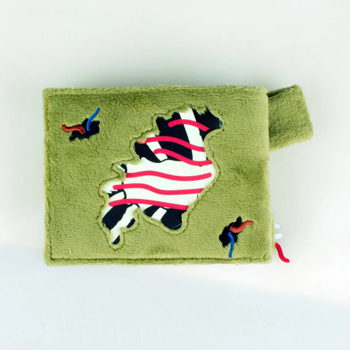 High-Quality 3D Stereo Bi-Fold Faux Fur Wallet Fashion Personalized Card Holder ID Card Slot