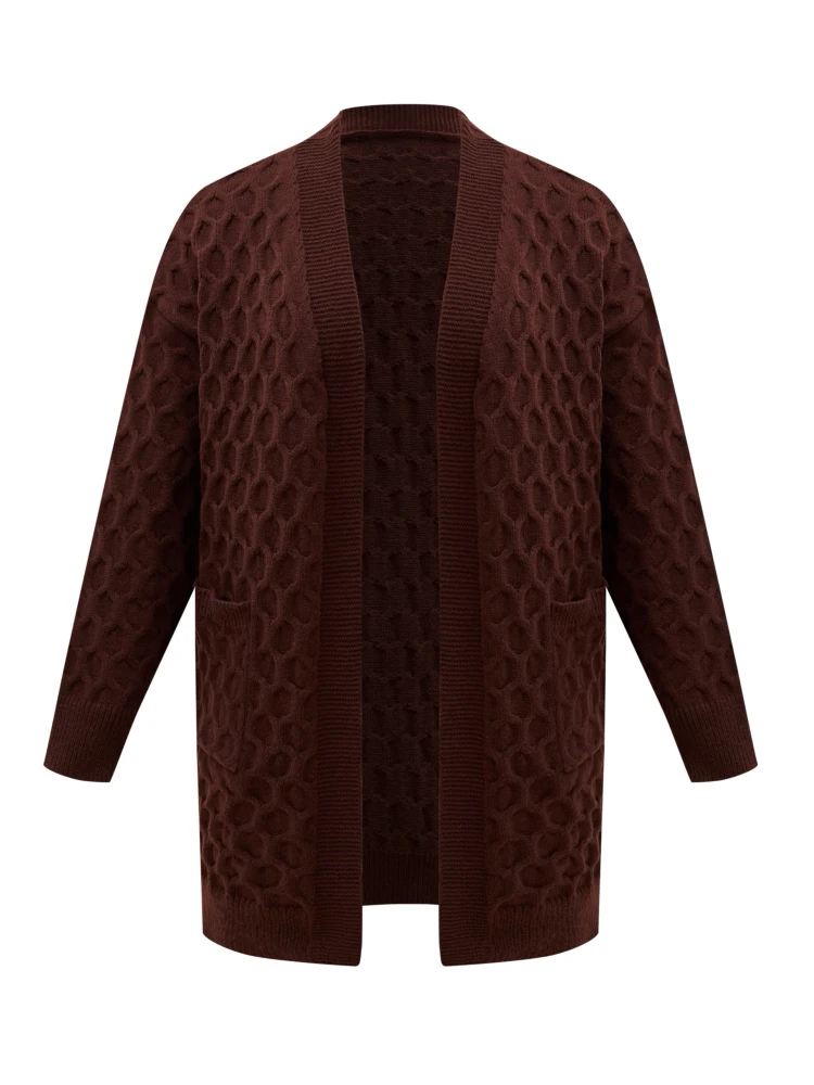 onelink-solid-brown-suede-wool-plus-size-autumn-winter-women-open-cardigan-sweater-oversize-geometric-pattern-knitting-clothing