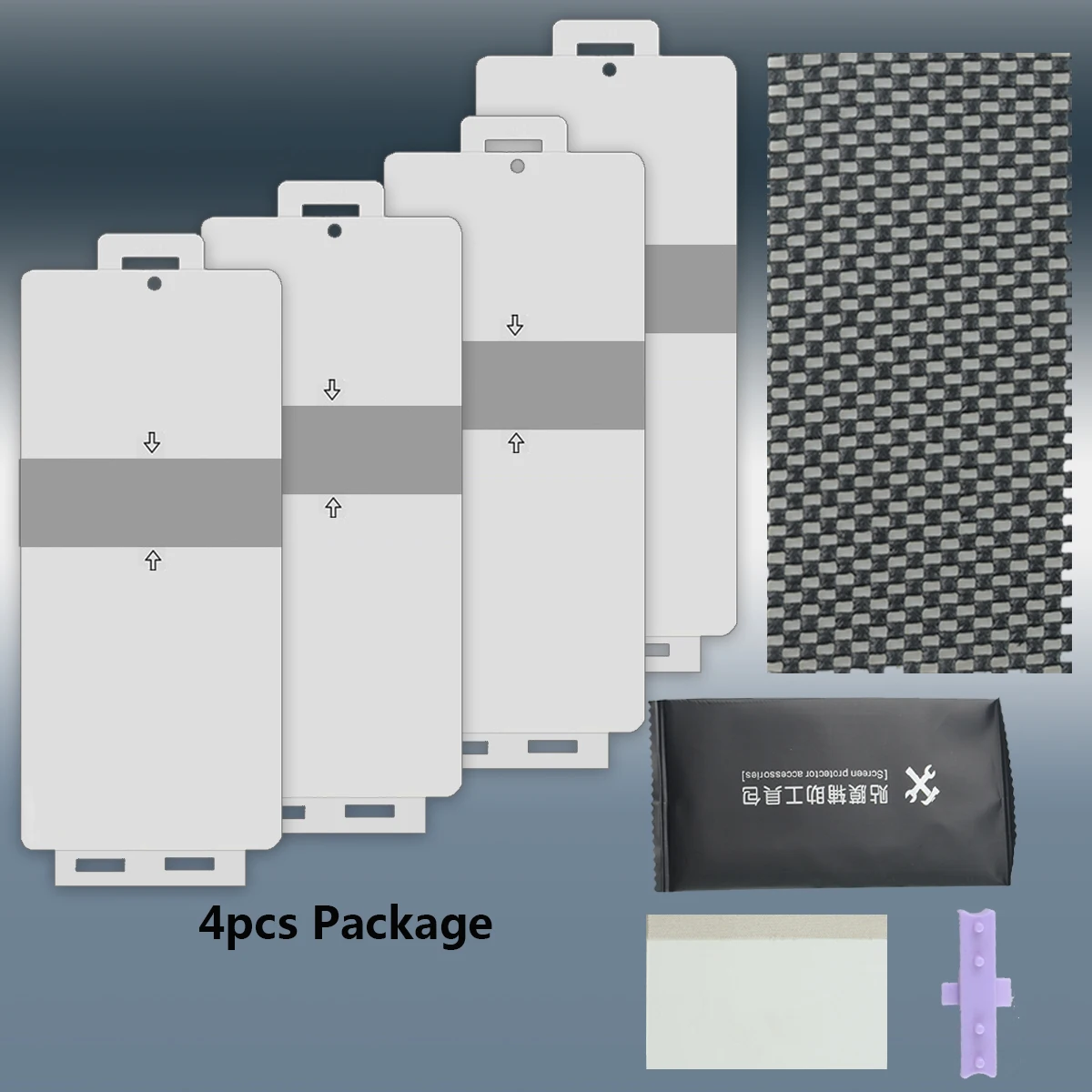 4-Pack Full Coverage Hydrogel Screen Protectors with Installation Tools
