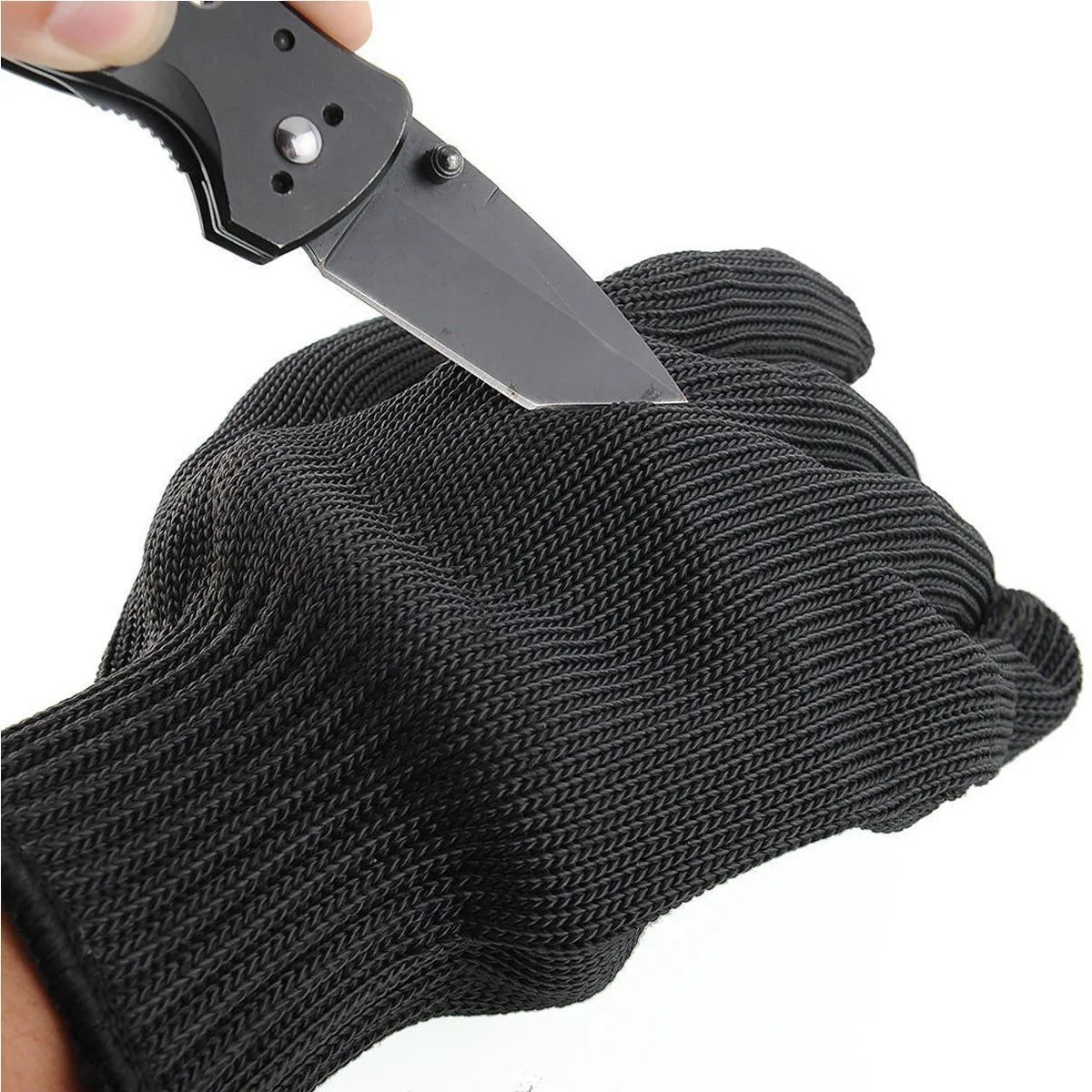 

1 Pair Gloves Stainless Steel Wire Safety Works Stab Resistance Cut Proof For Hand Tools Household Cleaning Tools Accessories