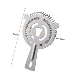 Stainless Steel Cocktail Strainer and Ice Filter (1Pc Type A)