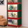 X&D Dopamine Storage Cabinet Installation Free Foldable Multifunctional Color Blocking Cabinet For Home Use Living Room Item Hot 2