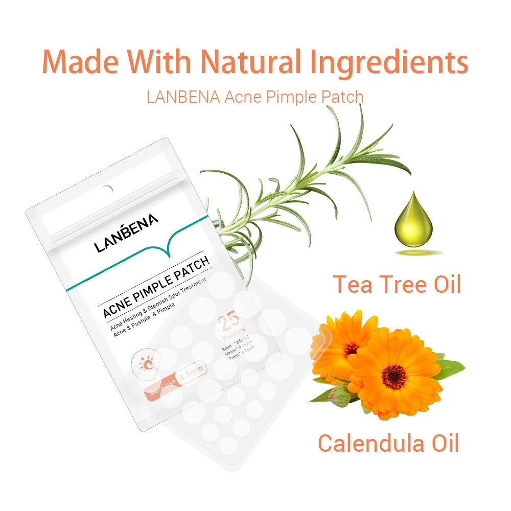 LANBENA Patch per brufoli per l'acne 25 pezzi Uso quotidiano Adesivi invisibili per l'acne Trattamento delle imperfezioni Trucco correttore per l'acne - immagine 4