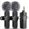 New 3In1 Wireless Lavalier Microphone Mini Microphone for Iphone Android Live Broadcast Gaming Interview Vlog Camera Phone Mic