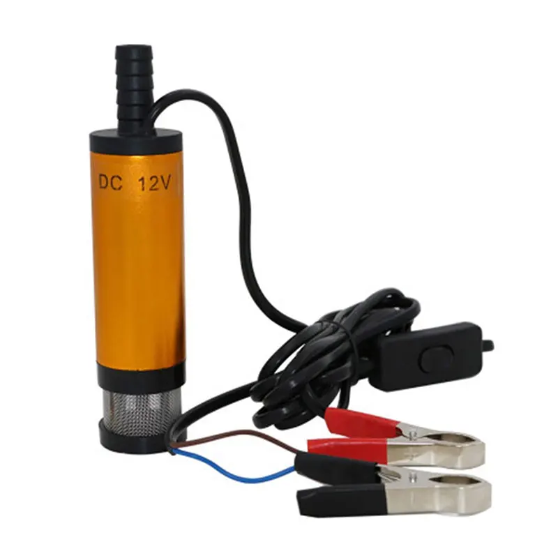 Elektrische Tauchpumpe 12V/24V – Fördert Diesel, Kerosin, Wasser, 30L/min, 5m Kabel, Metallgehäuse