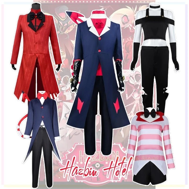 

Charlie Alastor Anime Hazbin Cosplay Costume Clothes Uniform Cosplay Morningstar Radio Demon Halloween Party Woman Man