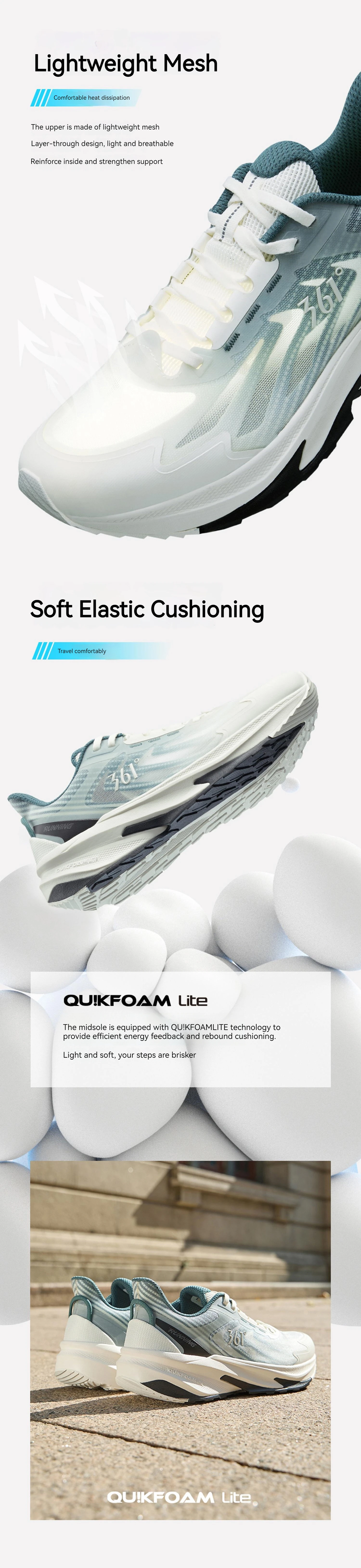 361 Grad Yushan SE Herren-Laufschuhe, ausgewogenes, atmungsaktives Mesh, leichte Dämpfung, Jogging-Komfort, männliche Turnschuhe 672422247 – Detail 4