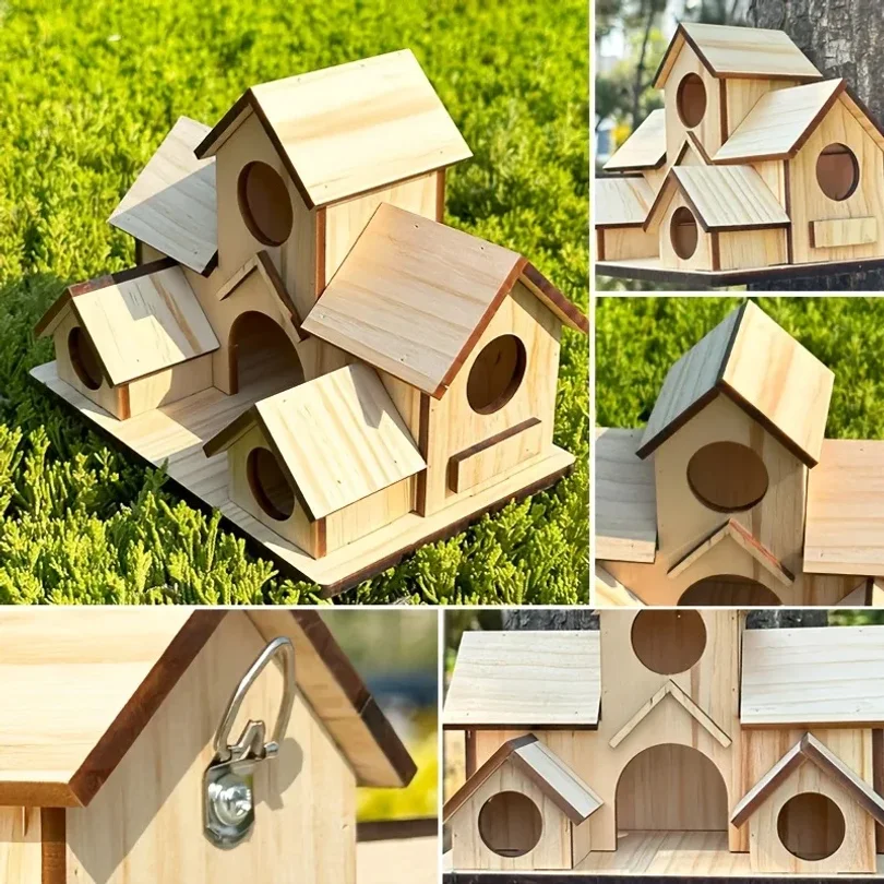 รูปสินค้า บ้านนกสวนสวย บ้านนกตกแต่งสวน