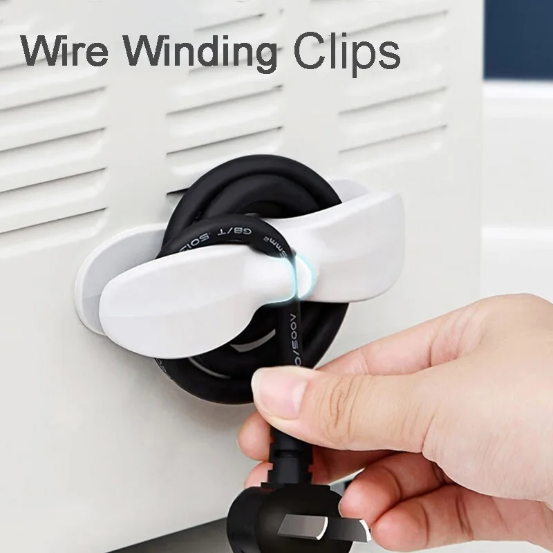 Wire Organizer Winding Clips Holder Adhesive Cord Wrapper Cable Management For Household Appliances Wire Arrangement cable management