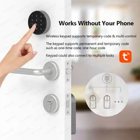 RAYKUBE A1 Pro Tuya BEL Smart Door Lock Set with Fobs/ Keypad/ Smart Key Tuya Remote Unlock Work with Alexa Google Assistant - Image 3