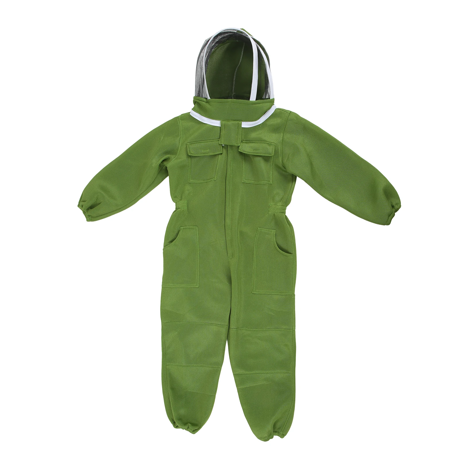 Beekeeping Outfit Suit Professional Breathable Full Body Beekeeper Suit with Round Veil Hat Beekeeping One Piece