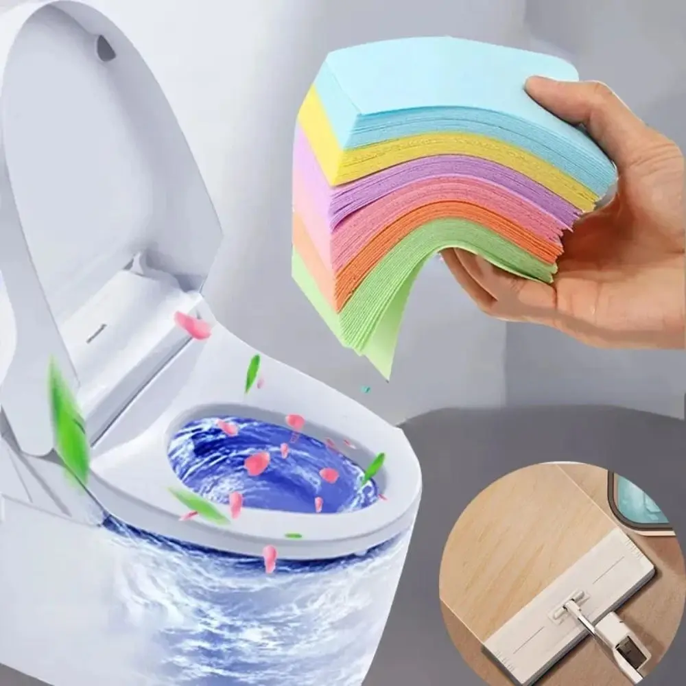 30PCS Freshly Scented Toilet Cleaner Sheets Mildew Removal Moderate Floor Cleaning Tablets Concentrated Household Hygiene