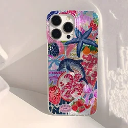 Luxury Ocean - Inspired Starfish & Whale Feather Texture Phone Case - Note 12 Pro Plus 5G (YSK - 262YS2516201)