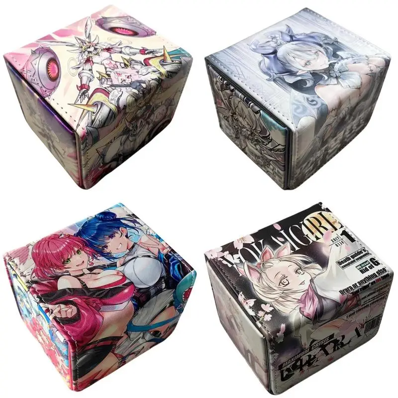 Yu-Gi-Oh Card Case Labrynth Sky Striker Ace-Kagari Evil Twin Baronne Leather Diy Action Toy Figures Game Collection Storage Box