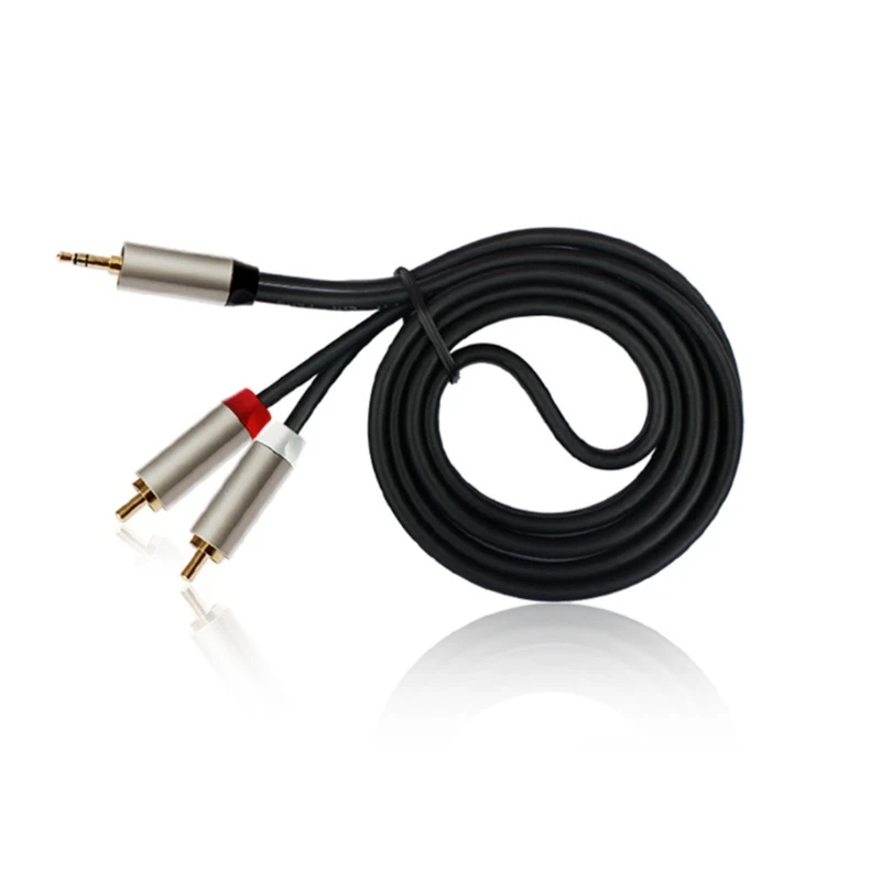 

3.5mm to 2 Male RCA Adapter Stereo Cable 1/8 to RCA Y Cord for MP3 Drop shipping