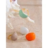 Yhpup – bague en acier inoxydable, bonbon joyeux, multicolore, kaki, Orange, bleu, blanc, émail, étanche, réglable, bijoux à breloques