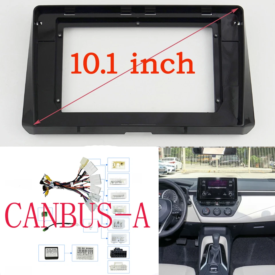 カーラジオフレーム カーフェイシア カーラジオフレームフェイシア フェイシアパネルフレーム 10.1インチ カーラジオフェイシア MP5 ステレオプレーヤー  2DIN ヘッドユニットパネル ダッシュフレーム に適合する カロ Android MP5 MP5 D40 2006 2007 2008 9インチ 車 フレームフェイシアアダプター ラジオステレオ ダッシュフィッティングパネルキット に適合する シトロエン C1 2014+ 9イ