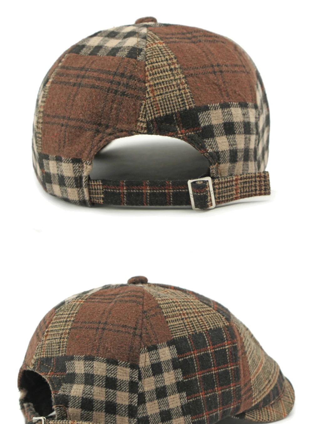 HT4441 Männer Frauen Berets Vintage Plaid Künstler Maler Baskenmütze Hut Männlich Weiblich Retro Achteckige Flache Kappe Herbst Winter Ivy Baskenmütze Kappe – Detail 12