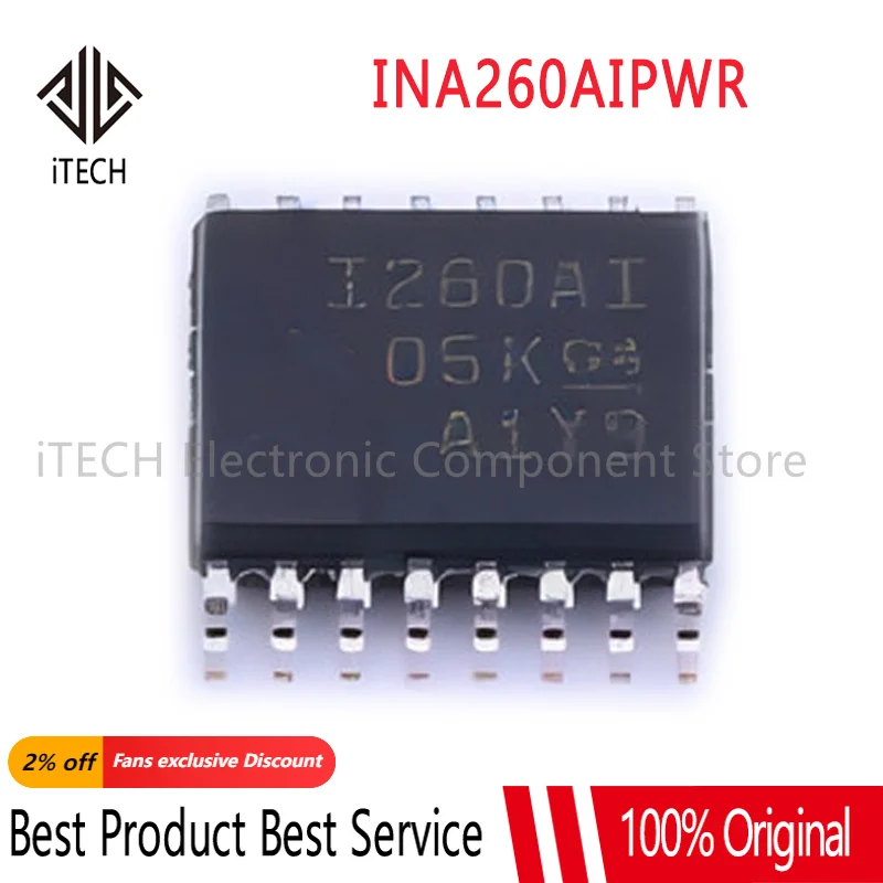 

5pcs/LOT INA260AIPWR INA260AIPW INA260AI I260AI sop-16 Chipset IN Stock