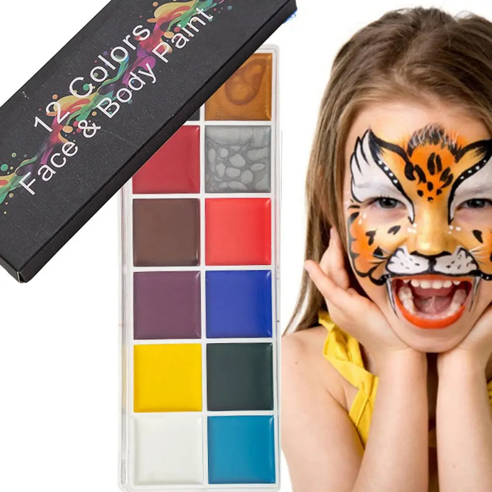 Party Cosmetic Supplies Tattoo Beauty Painting Palette Body Art Painting Halloween Makeup Tool Pigment Face Body Oil Paints