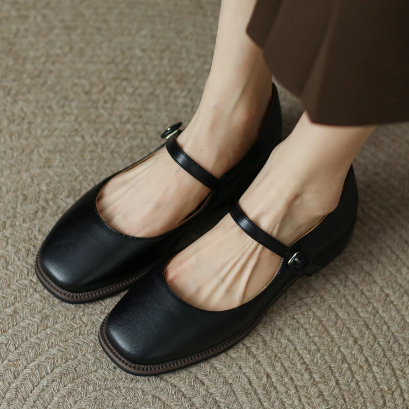 Damen-Mary-Jane-Schuhe – Klassisch, Bequem & Leicht Mit Klettverschluss Für Den Alltag