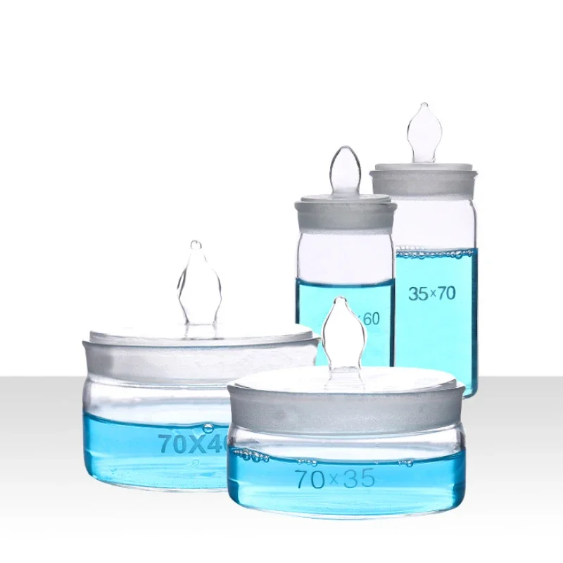Lab Glassware 1pcs Flat Weighing Bottle Laboratory Glassware Watch Movement Spare Parts Box Watch Oil Washing Tank Movement Repair Pot