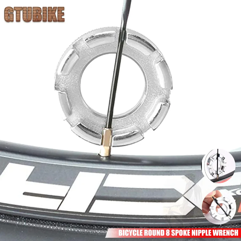 Bike Spoke Nipple Spanner 1 Pcs Round 8 Spoke Bicycle Mini Repair Tool