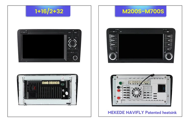 Estéreo de coche Android 11 para Audi A3 8P/S3 2003-2013 9/9.5 pulgadas  Pantalla táctil Carplay Android Auto FM AM Radio de coche con BT 5.1 GPS