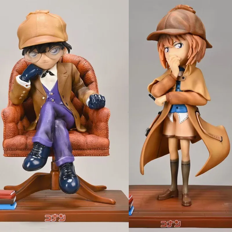 

21-22cm Anime Detective Conan Figure PVC Edogawa Konan Haibara Ai Action Doll Toy Figurine For Kid Birthday Gift
