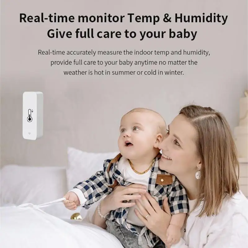 WiFi Temperature Humidity Tester Thermometer Hygrometer Compatible with Alexa Google Home Cozylife temperature humidity sensor temperature humidity meter