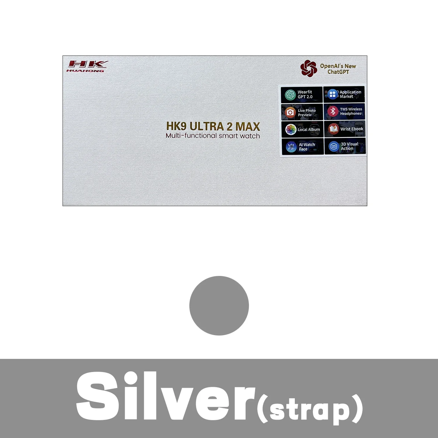 HK9 울트라 2 맥스 Amoled 스크린 스마트 워치, 2GB ROM 로컬 음악, ChatGPT2.0 NFC TWS 스마트 워치, 남녀 공용, 2024 신제품