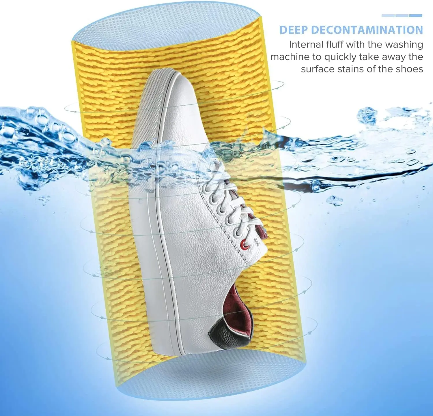 1pc Shoe Wash Bag Keep Shoes Clean Washing Machine Shoe Wash Bag Reusable Durable Zip Cleaning Bag shoe washing bag
