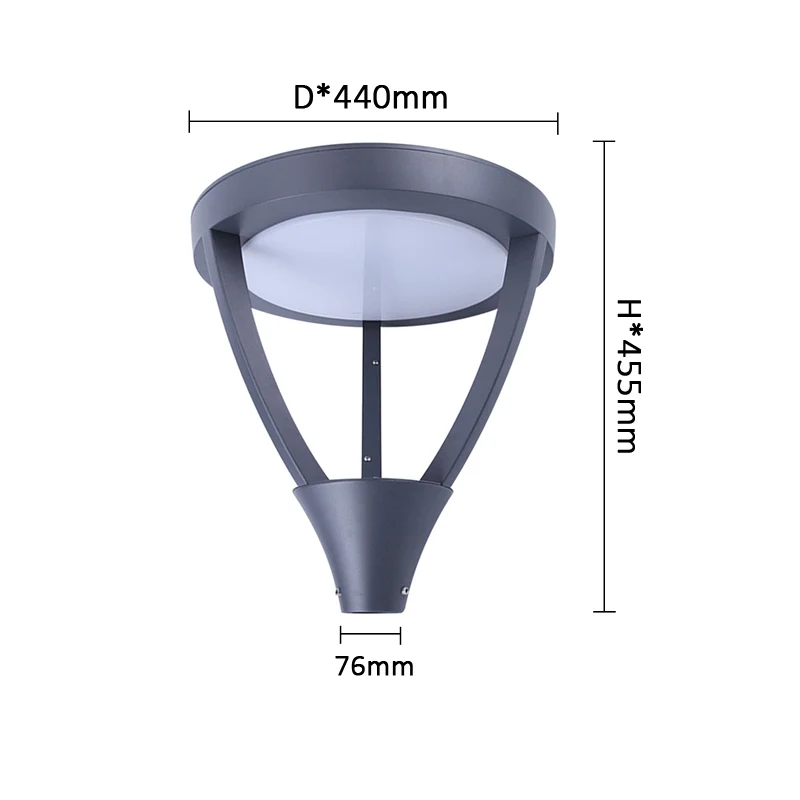 학교 그린 벨트 기숙사 지하 가로등, 블랙 인터페이스, 빌라 안뜰 및 정원 조명, 76mm, 30W, 40W, 50W