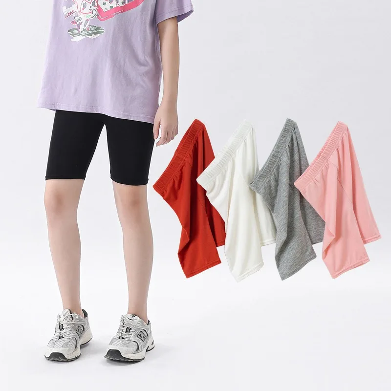 Girls Pants Kids Pants Girls Trousers Five Point Leggings 4-11Y