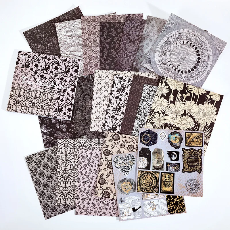 Fai da te creativo Multi-stile diario materiale carta Memo Pad arte Vintage  Scrapbooking sfondo decorazione