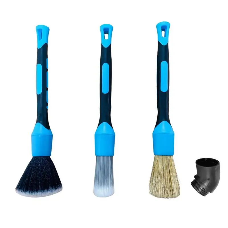 

Car Detailing Brushes Set Auto Interior Soft Detail Cleaning Brushes Car Care Accessories For Leather Seats Emblems Tires Engine