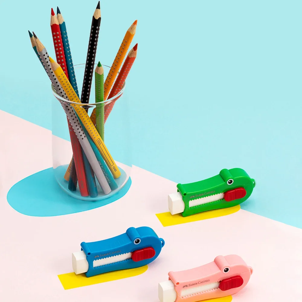 Faber-Castell Kawaii Design Push-pull Erasers Student Correction Tool Kids School Supplies Gift Creative Stationery 6