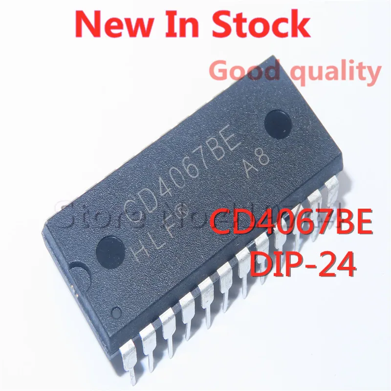 2PCS/LOT CD4067BE CD4067 DIP-24 analog multiplexer/demultiplexer In Stock NEW Original IC | Электронные компоненты и