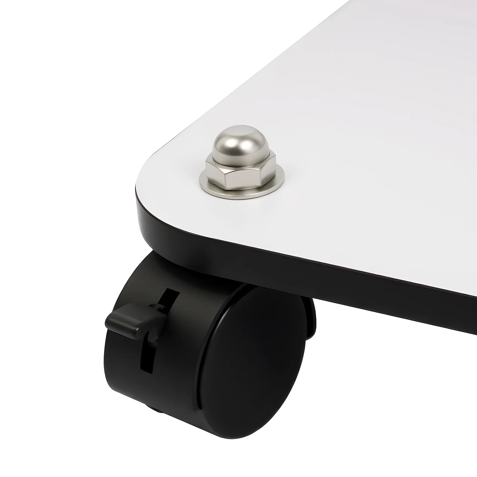 Weißer Beauty-Rollwagen, bodenstehender Beauty-Instrumentenwagen mit vier geräuschdämpfenden Universalrädern, Salonwagen – Detail 6