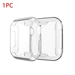 Premium TPU Screen Protector Case - Durable Bumper Cover for 45mm (Transparent)