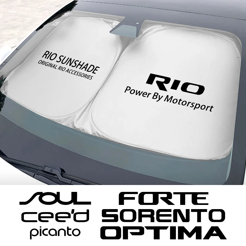 Car Windshield Sun Shade Cover Parasol For Kia Sportage Rio Sorento