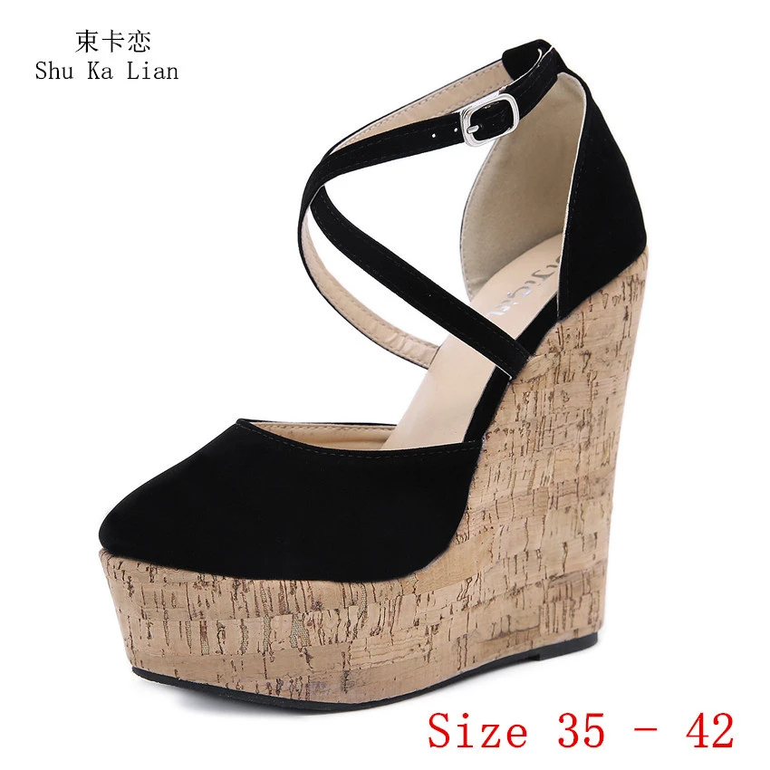 wedge platform high heels